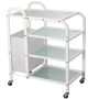 Beauty Trolley (tempered glass) with textile bag