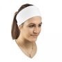 Waffle cotton headband with velcro