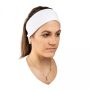 Waffle cotton headband with ties