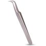 Long Lashes lash tweezers Crook, silver