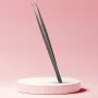 Long Lashes lash curved, slim tweezers - silver, 14cm