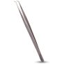 Long Lashes lash curved, slim tweezers - silver, 14cm