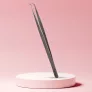 Long Lashes lash curved, slim tweezers - silver, 14cm