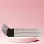Long Lashes 2 pieces empty leather case - silver