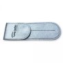 Long Lashes 2 pieces empty leather case - silver