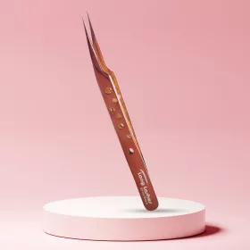 Long Lashes Pro isolation tweezer- Bronze