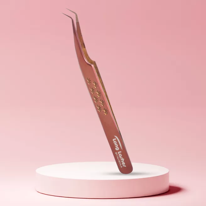 Long Lashes Pro Fiber Volume tweezer - Short Tip, Bronze