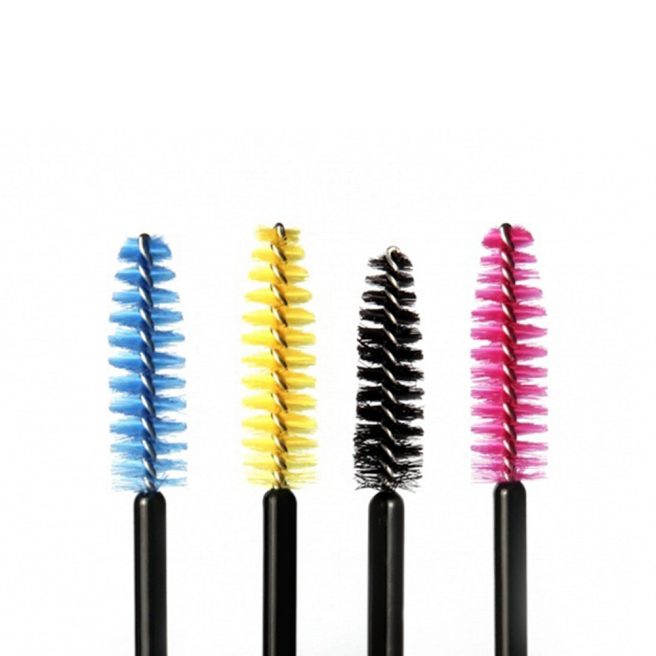 Long Lashes disposable eyelash brush - pink 10pcs