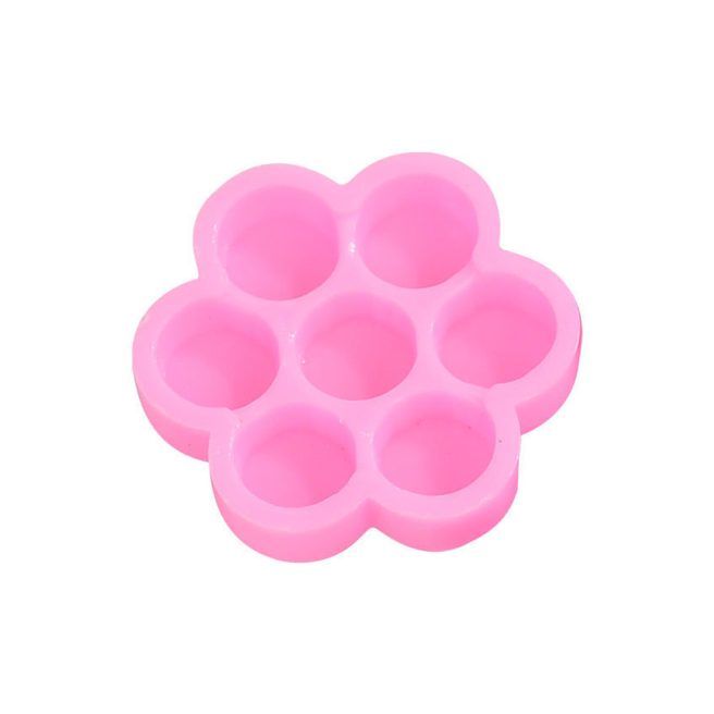 Long Lashes flower glue holder - pink, 10pcs