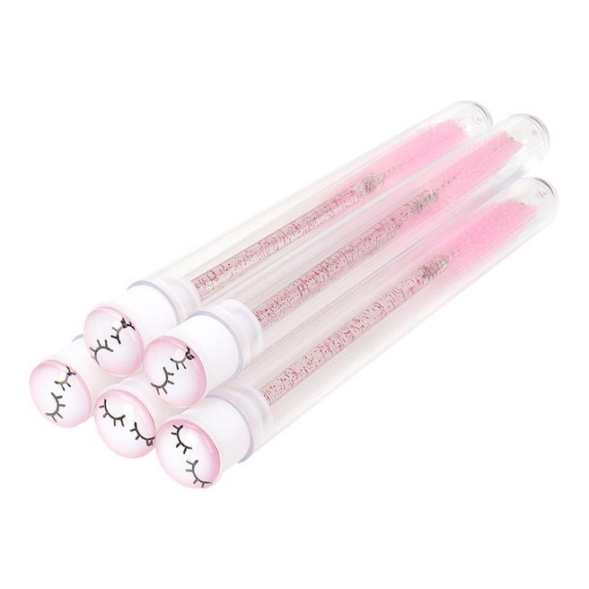 Long Lashes lash brush in case - pink