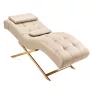 Long Lashes eyelash bed - beige faux leather