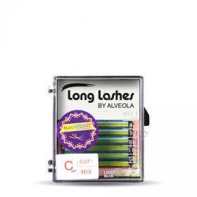   Long Lashes FLUORESCENT MIX lashes-BLUE C 0,07-8-9-10-11-12-13mm