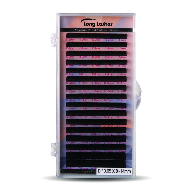 Long Lashes Premium Rapid Volume lashes D/0,05 7-13mm