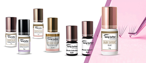 Our new eyelash glue table chart helps you find your way among Long Lashes eyelash glues